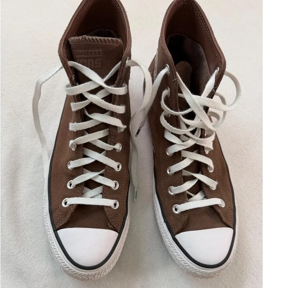 Converse Chuck Taylor All Star CONS Brown Suede High Top Mens 10 Womens 12 - Picture 3 of 14